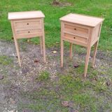Pair of antique Louis XVI style bedside tables