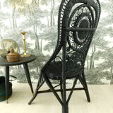 Chaise en rotin peacock