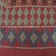 Vintage Tunisian Berber Nomadic Tribal Rug Old Red Diamond Pattern