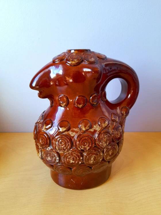 Zoomorphic Pitcher Sheep in Ceramic, 1950