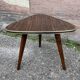 guéridon formica petite table basse vintage tripode porte plante midcentury 50s