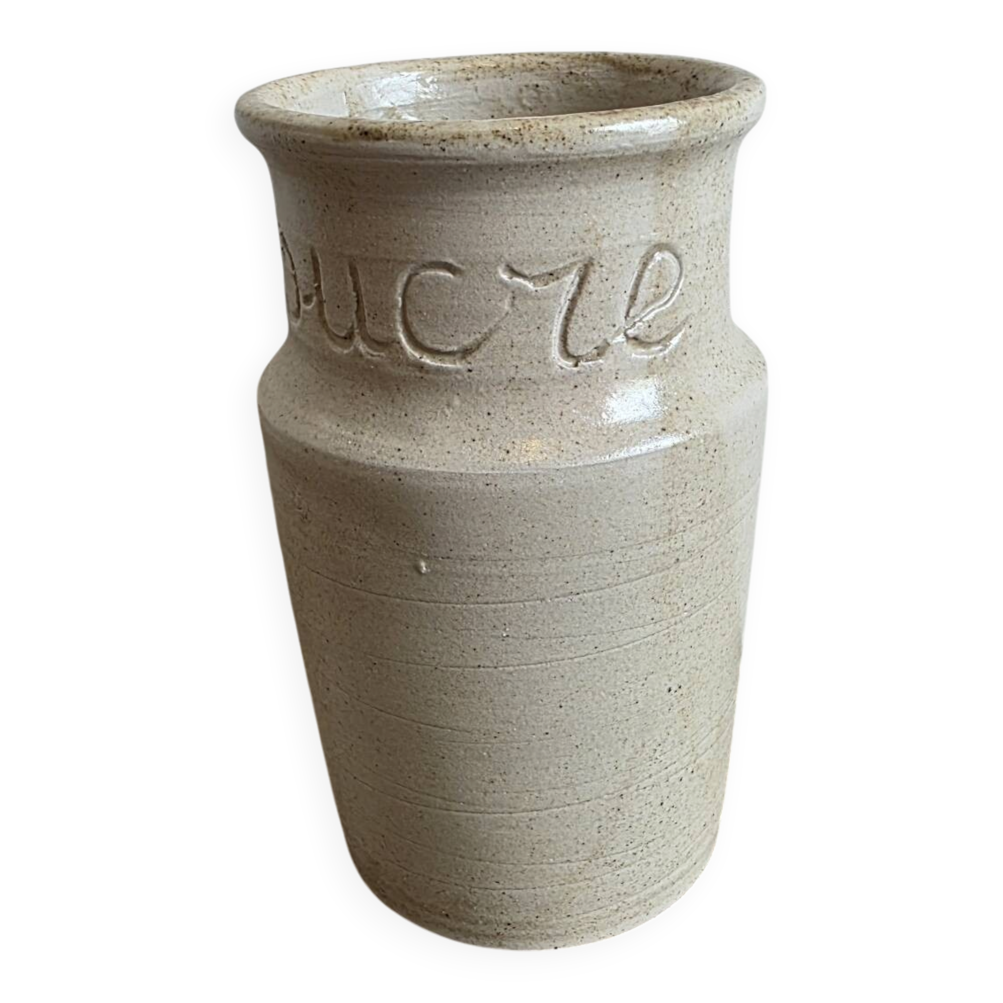 Large Pot "SUGAR" The ARGONAUTS Vallauris – Glazed Stoneware – Vase or D