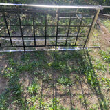 Foldable wrought iron bed from the late 19th century.