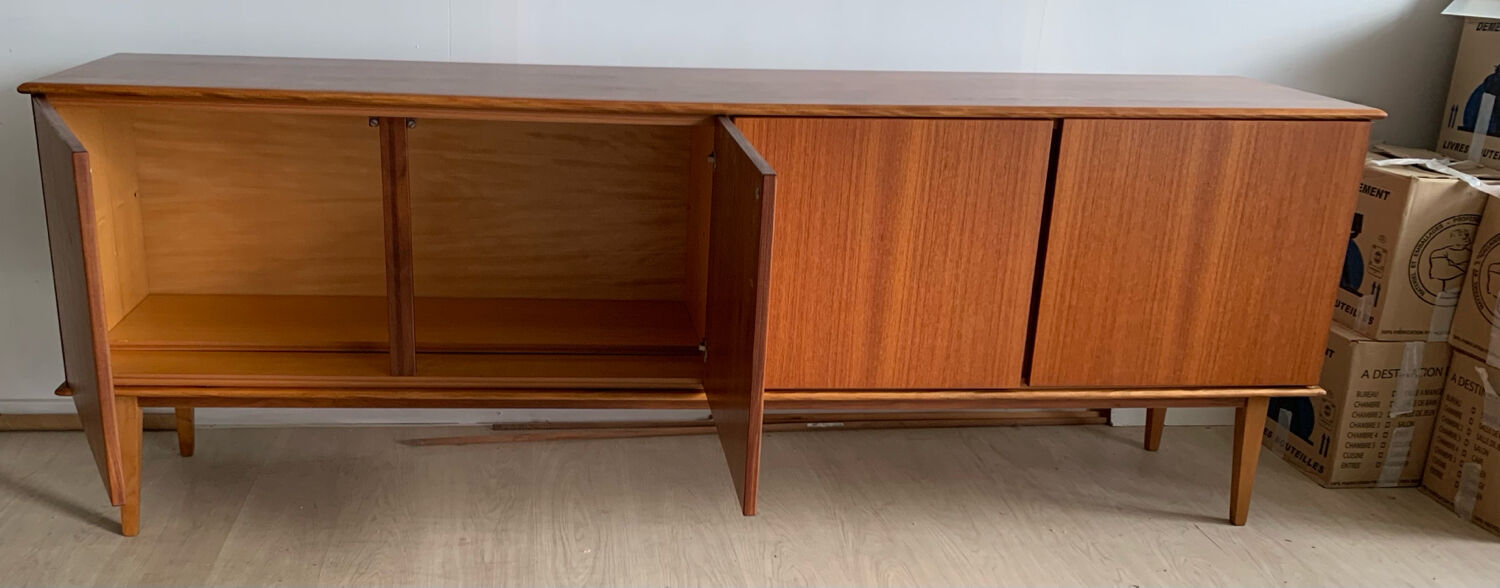 Enfilade scandinave vintage en teck