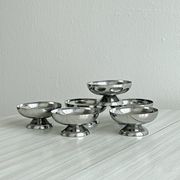 Set of 6 vintage stainless steel bowls.