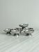 Lot de 6 coupelles vintage en inox brillant