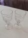 Lot de deux verres à pied pour liqueur