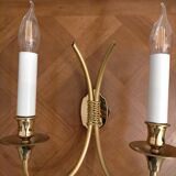 Classic applique Lucien Gau 4132 - 2 lights - Decorative details Links - H 32 cm, W 27 cm