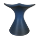Modernist candle holder in blue ceramic