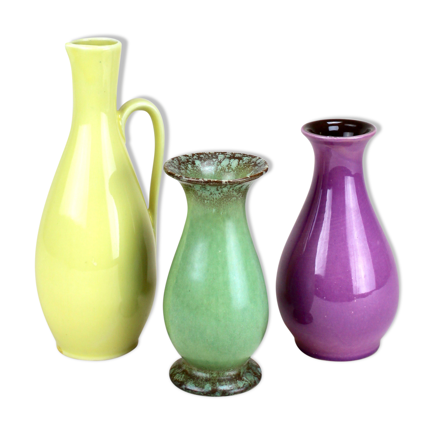Vases du milieu du siècle, poterie westgerman, Scheurich, Jasba