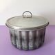 Aluminum pastry mold with pudding, flan... with lid to retain heat