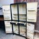 Rounded metal cabinet