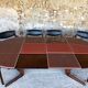Expandable Scandinavian rosewood dining table by CJ Rosengaarden, circa 60's