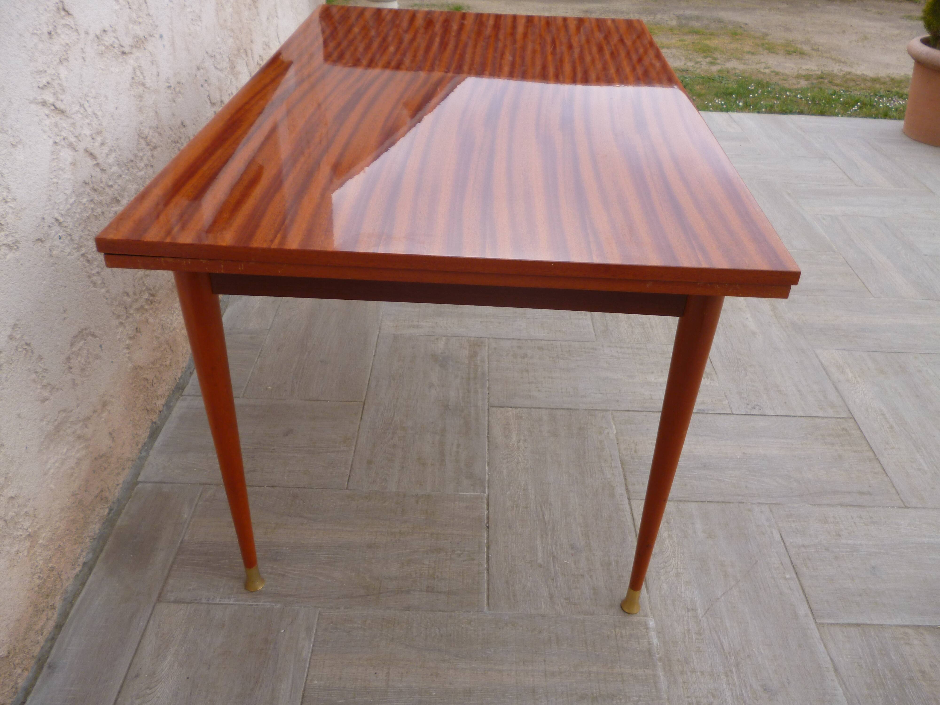 Table salle à manger avec rallonges vintage