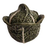 Vegetable dish, earthenware tureen in the shape of a cabbage