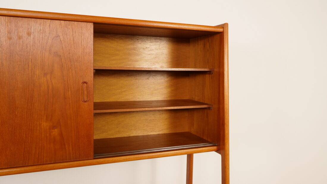 Vintage highboard | Wall cabinet | Teak | 175 cm