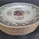 Set of 13 plates with Japanese motifs in real Limoges porcelain