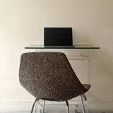 Desk in plexiglass by David Lange for Roche Bobois, design 1970.