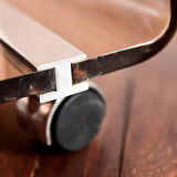 Side table on wheels