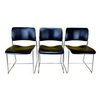 3 David Rowland 40/4 chairs,1975