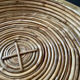 Bamboo and brass dish