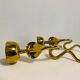 Pair of gilded bronze wall lamps