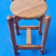 Tabouret en pin massif 1970