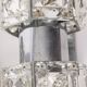 Pair of vintage 60s wall lamps in crystal design kinkeldey