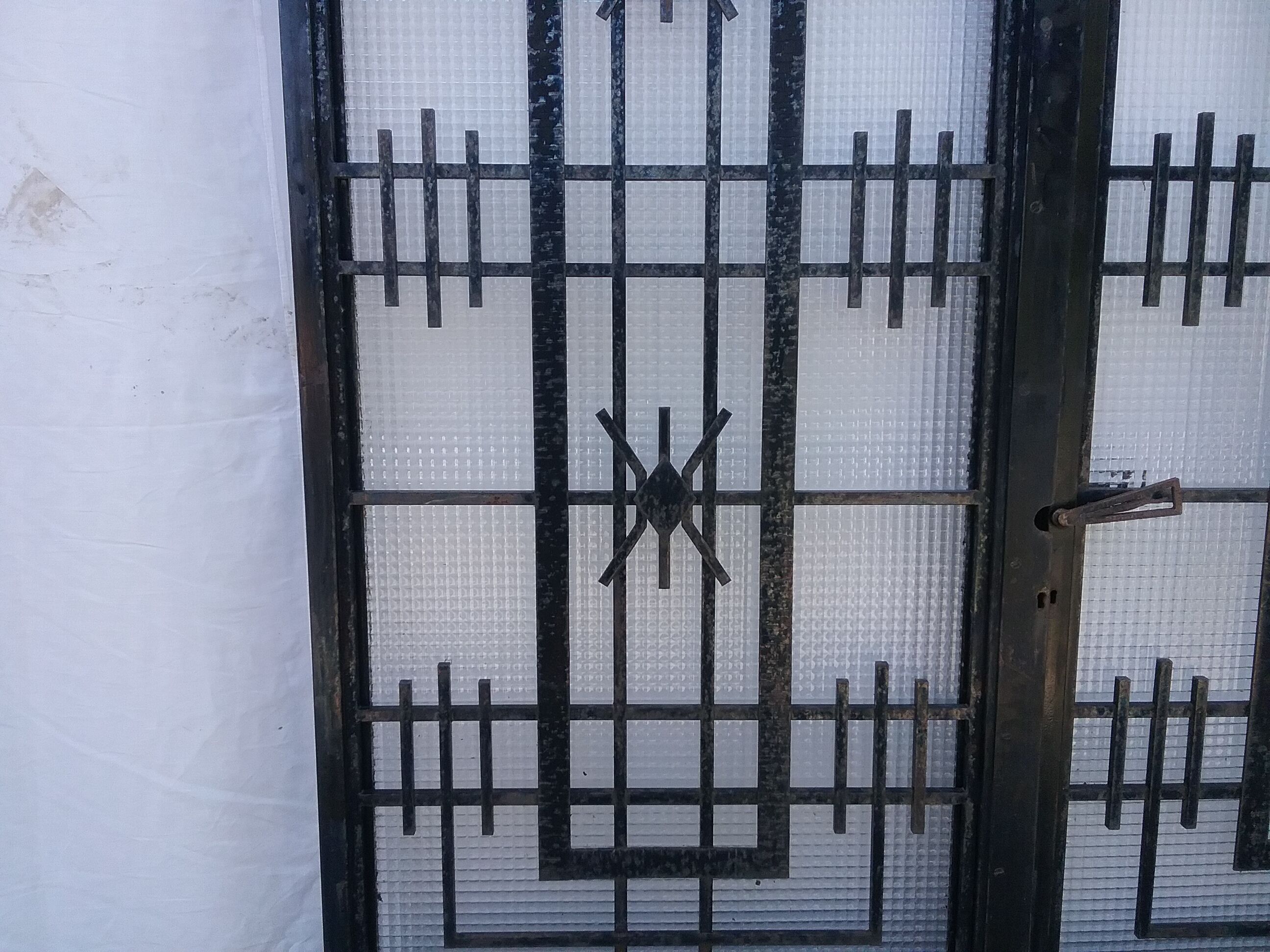 Forged iron door