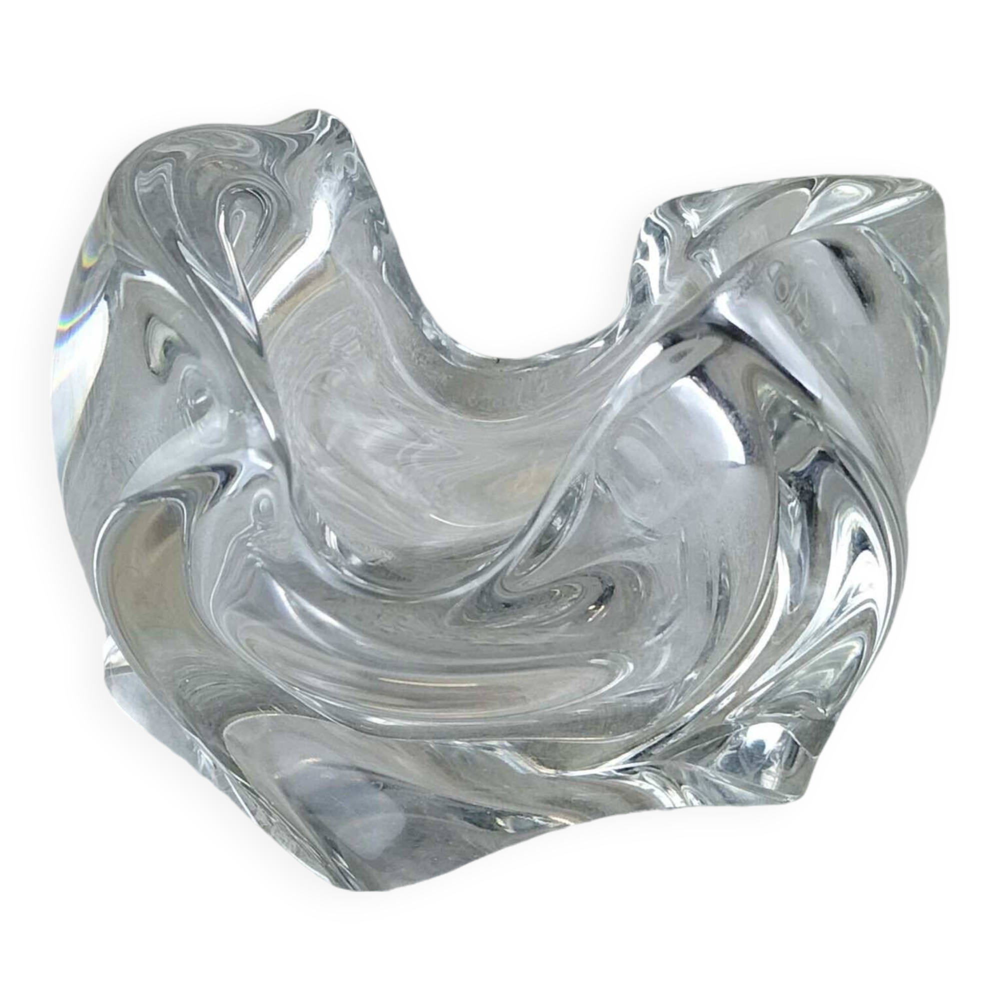 Vintage crystal ashtray