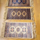 Three oriental rugs 35 x 70 cm