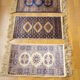 Three oriental rugs 35 x 70 cm