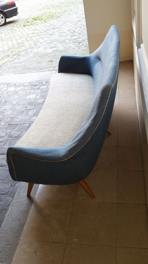 Canapé Arc Sofa curved EGG scandinave années 50-60