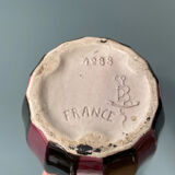 Covered pot in glazed ceramic Gustave De Bruyn