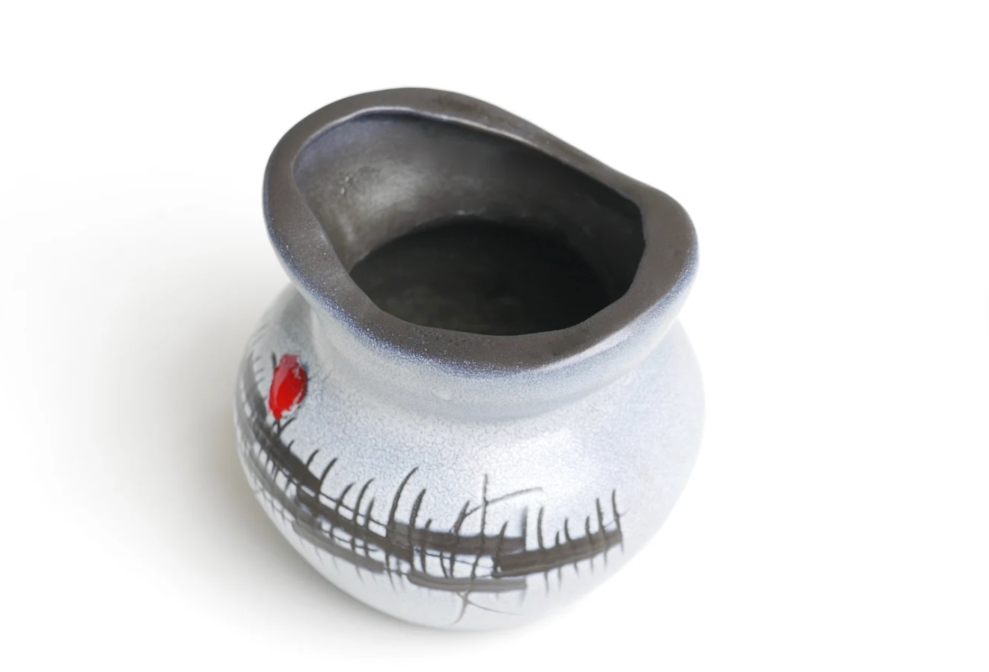 Ceramic vase by Francois Caleca, Vallauris, 60s