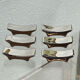 Silver ceramic knife rest