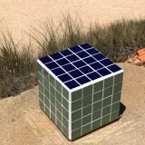 Cube side table - ceramic tiles