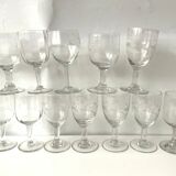 12 mismatched glasses