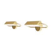 Paire d'appliques scandinave en laiton 1970