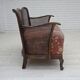 1950s, Danish 3-seater sofa, salmon/pink velour, furniture mesh.