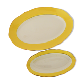 Duo of dishes Lunéville daffodil model