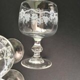 Set 12 verres d’Alsace cristal gravé vin et apéritif