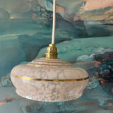 Pendant lamp / reading light in De Clichy glass
