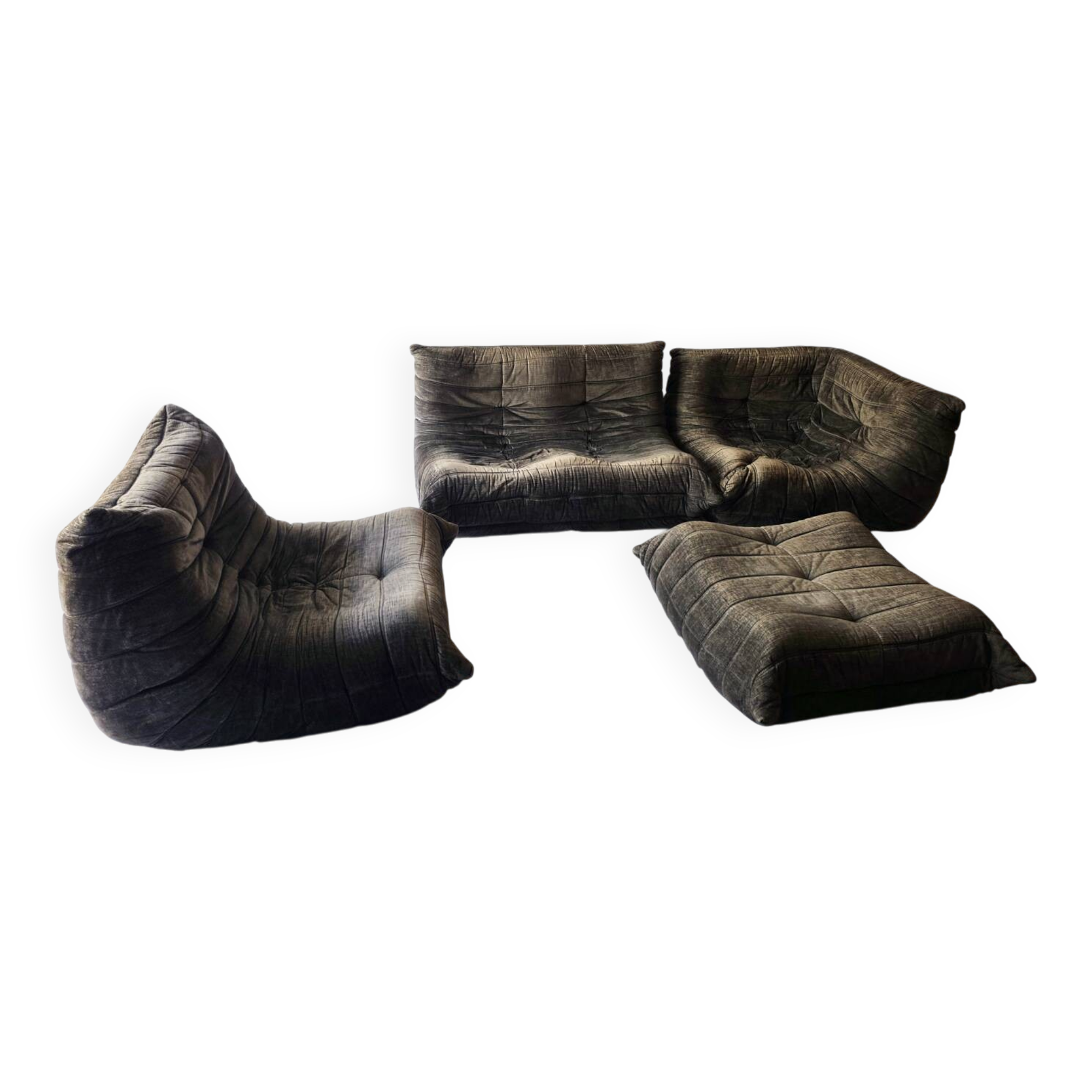 Sofa and armchairs set by Michel Ducaroy for Ligne Roset (1970s)