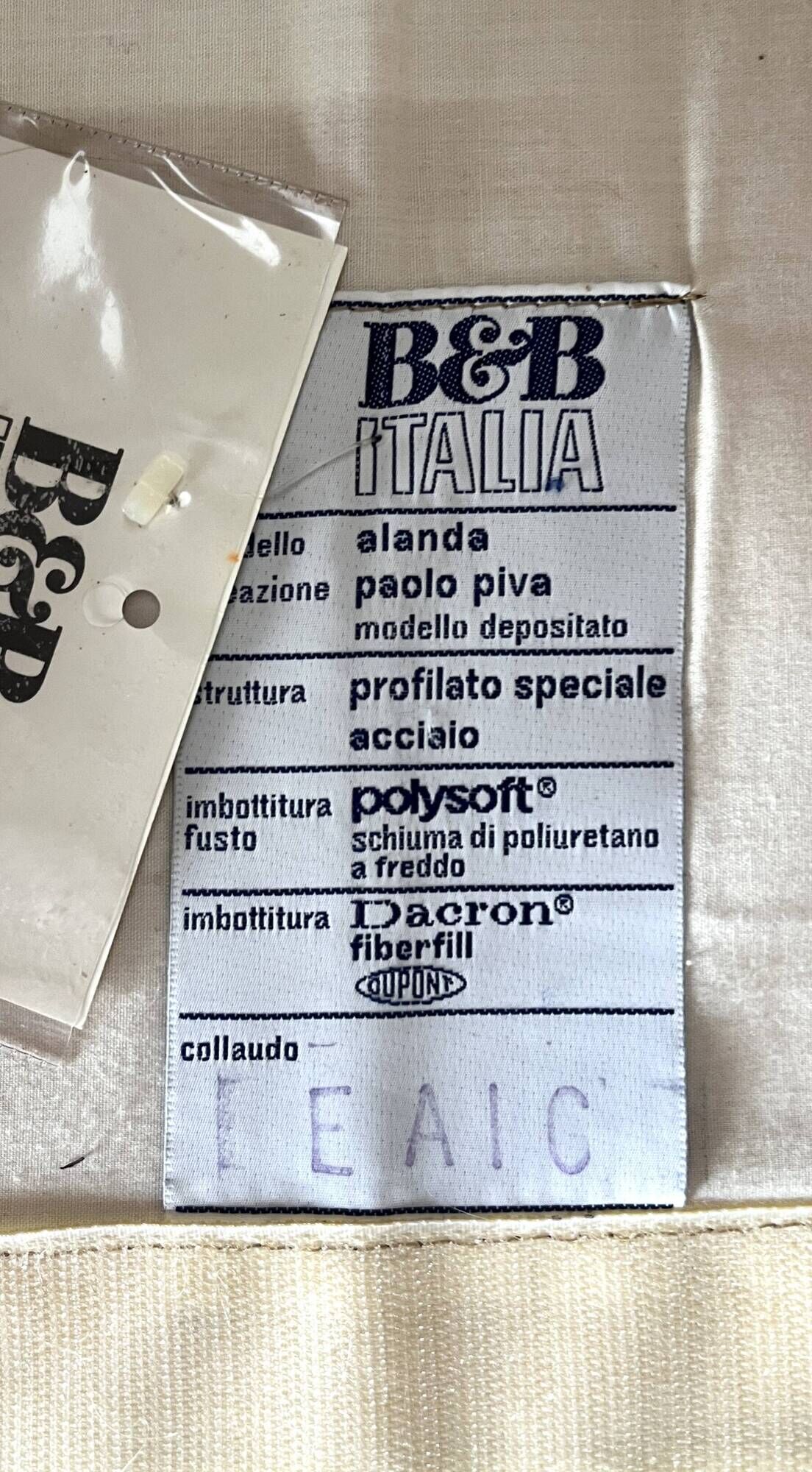 Vintage sofa model Alanda B&B Italia, 1980s, Paolo Piva
