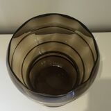 Verextrafort vase in smoked glass, Belgium 1970s