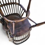 4 x Classic Georgian Bow and Stick Back Windsor Chair / Crinoline stretcher chairs