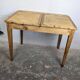 Antique wooden school desk with double lift-up tops.