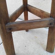 Vintage brutalist tripod bar stool