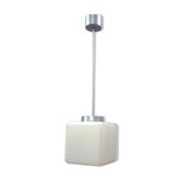 Lampe carrée de plafond en verre